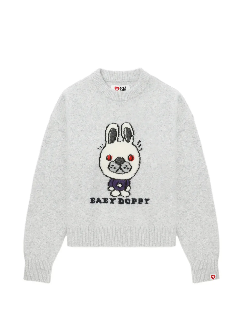 APEE™ by *A BATHING APE® graphic knit jumper - Grigio