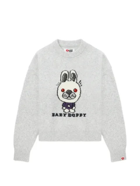 A BATHING APE® graphic knit jumper