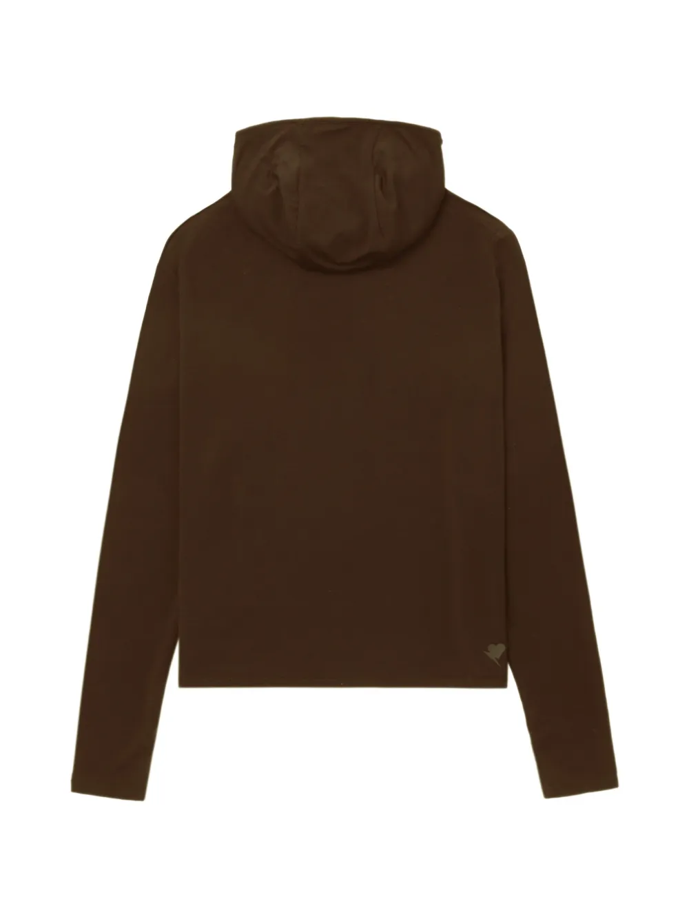 hooded long-sleeve top