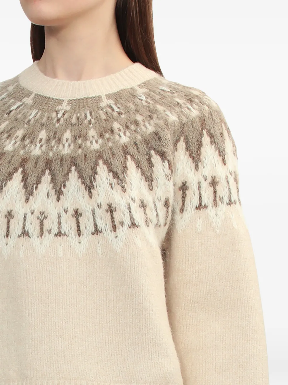 patterned knitwear