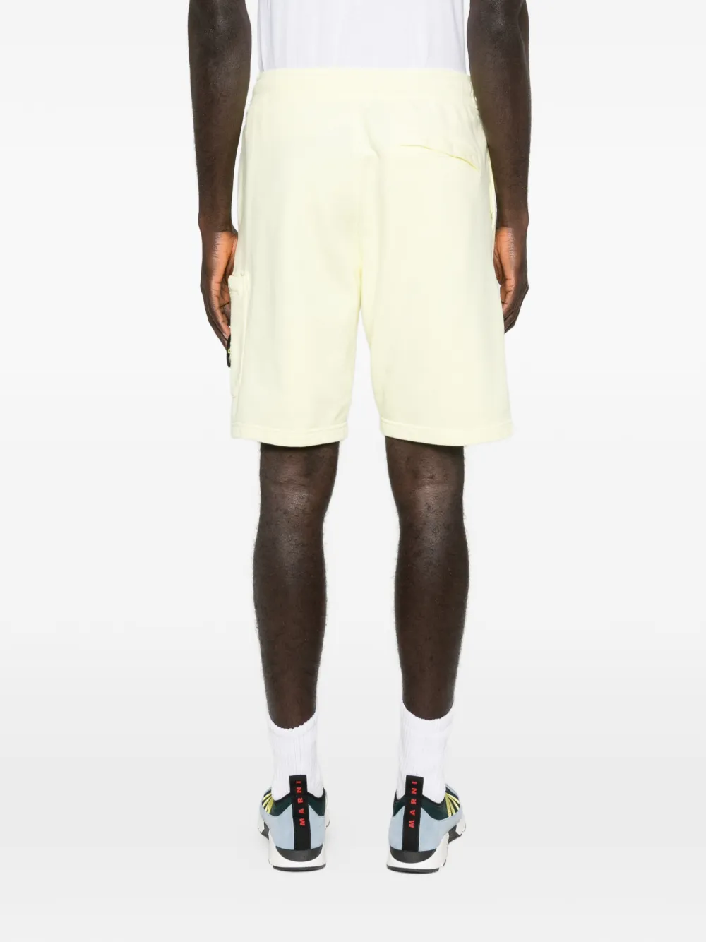 Stone Island Shorts met trekkoord Geel