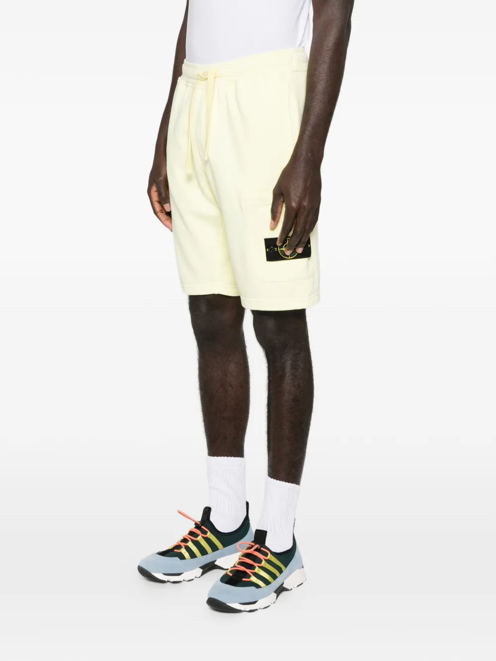 Stone Island Shorts met trekkoord Geel