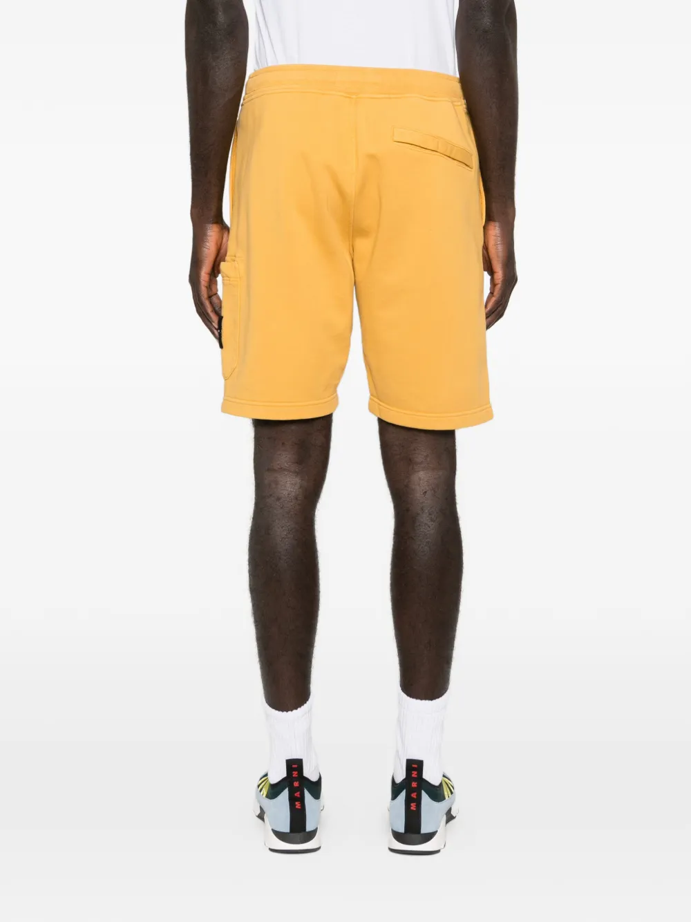 Stone Island Shorts met trekkoord Geel