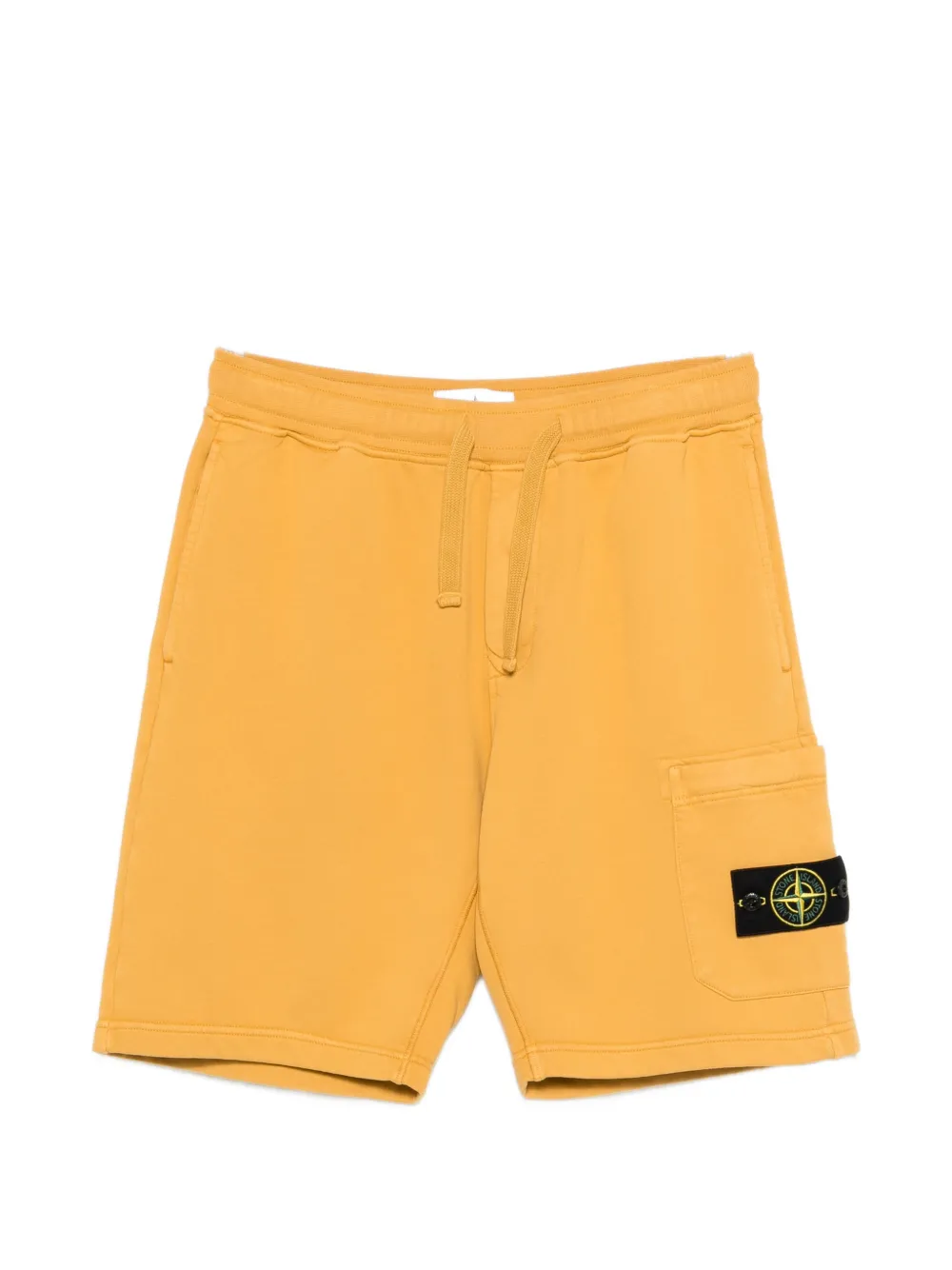Stone Island patch drawstring shorts - Giallo