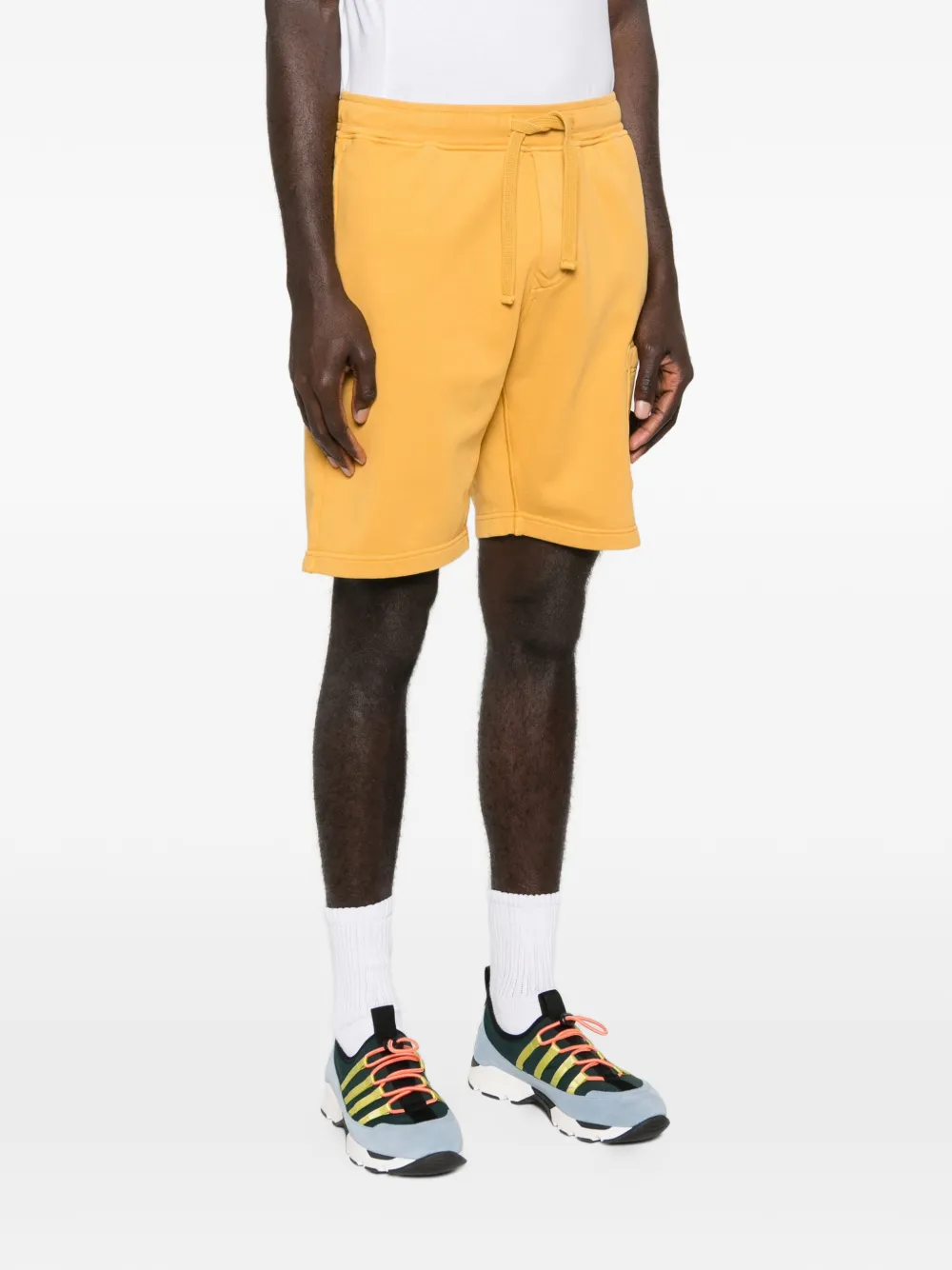 Stone Island Shorts met trekkoord Geel