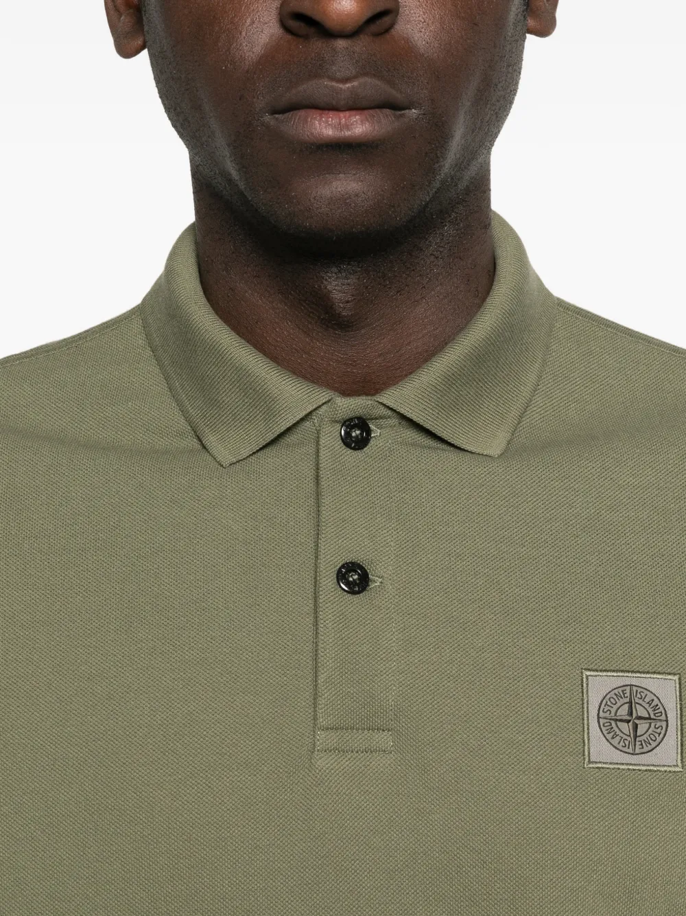 Stone Island 2200011 50 2 katoenen Piqu© poloshirt Groen