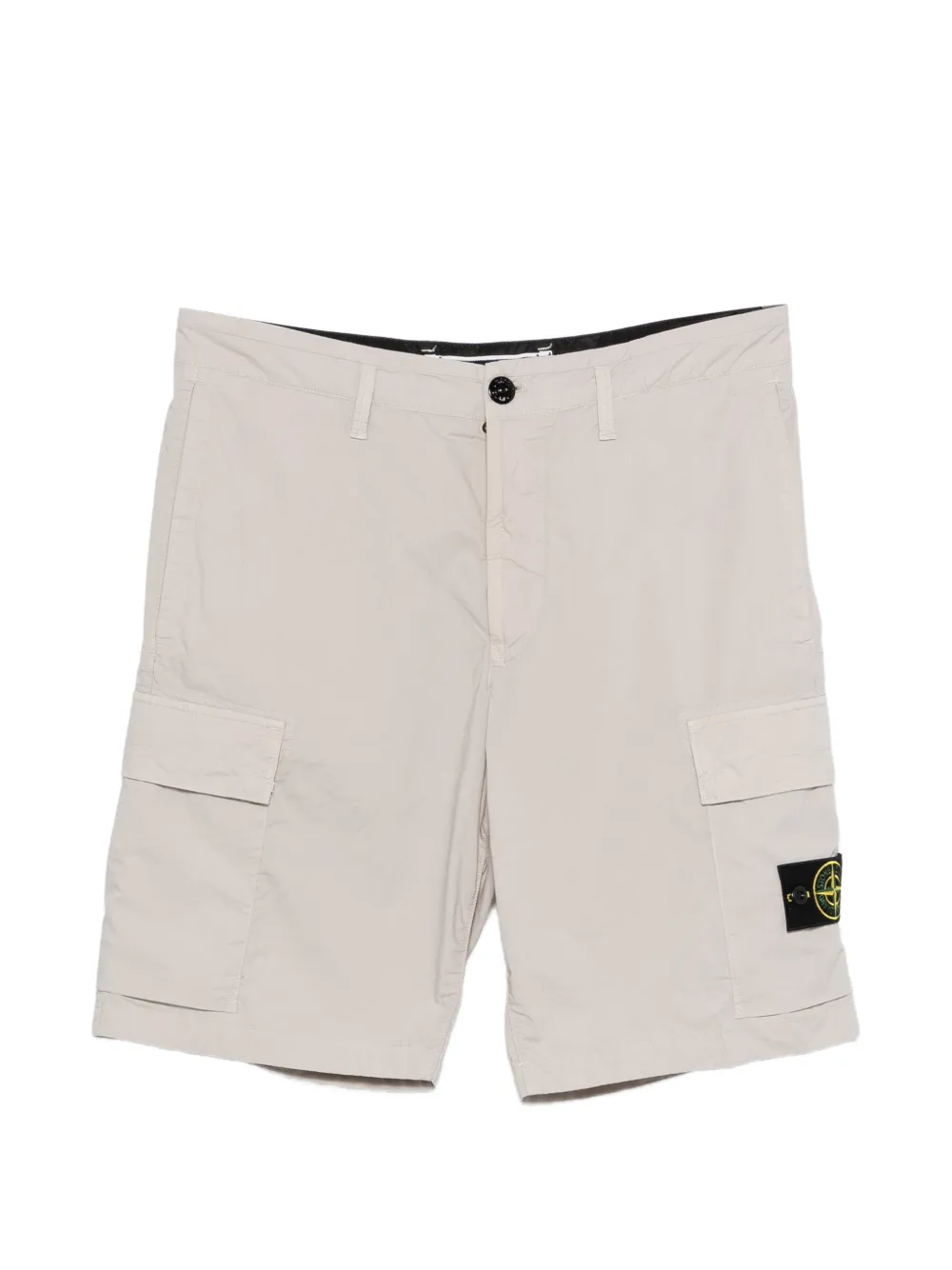Stone Island logo patch cargo shorts - Nude