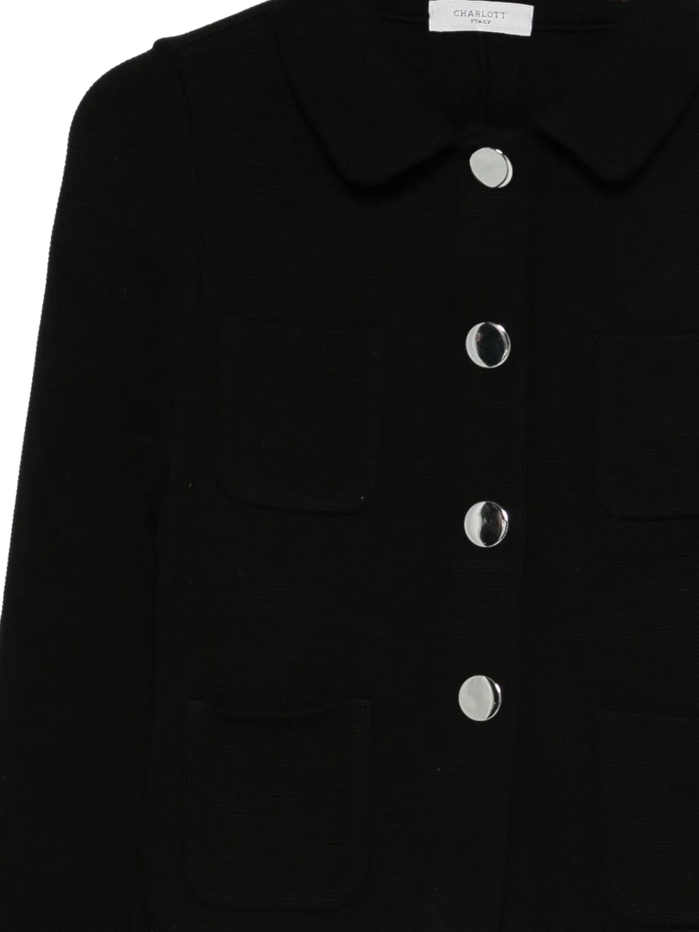  Charlott Pocket Button Jacket - Black 