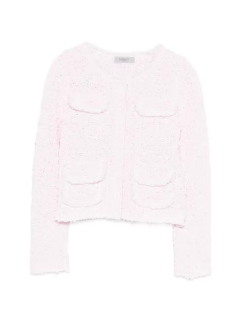 Charlott frayed-detail pocket cardigan