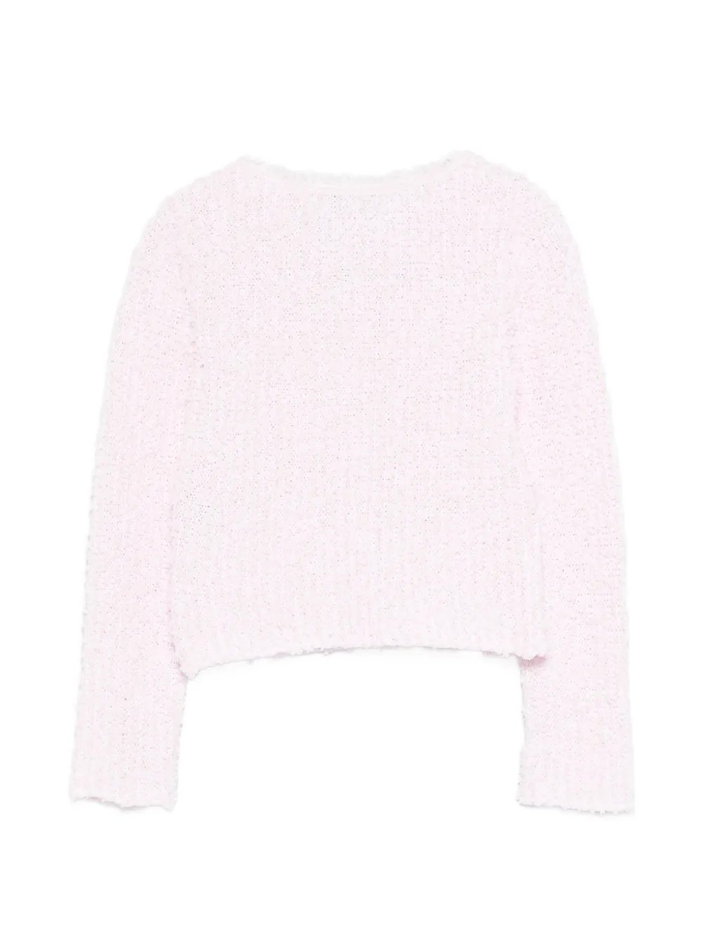  Charlott Frayed-detail Pocket Cardigan - Pink 
