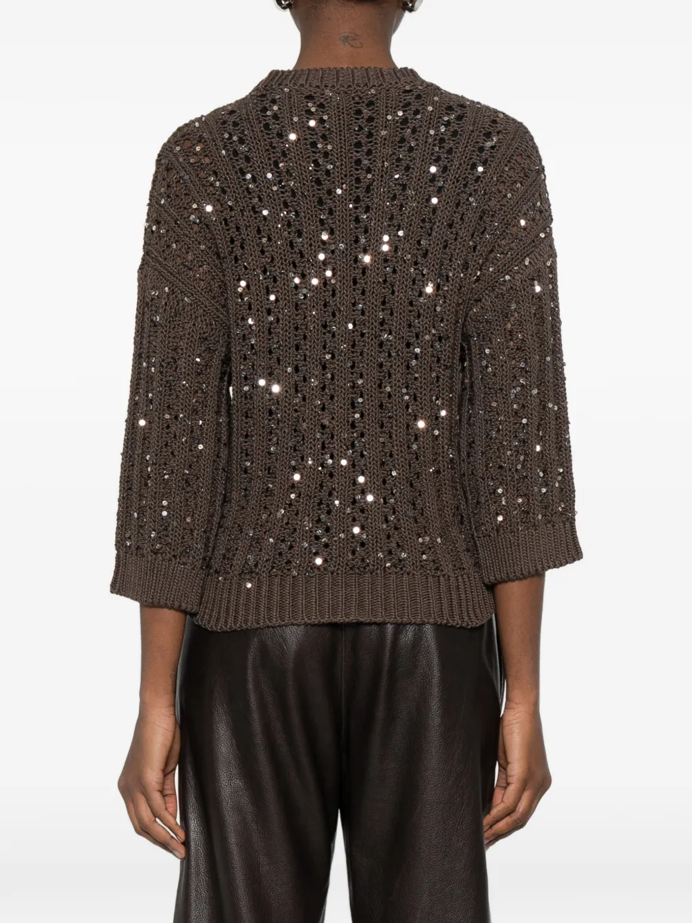 Sequin Button Knitwear