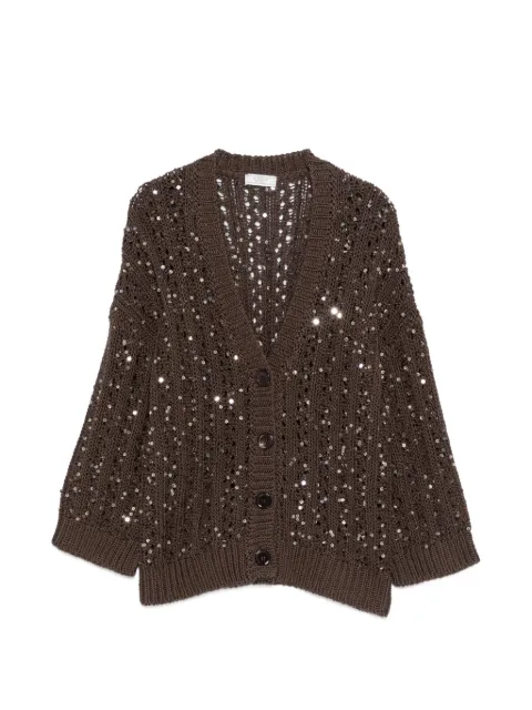Peserico sequin button knitwear