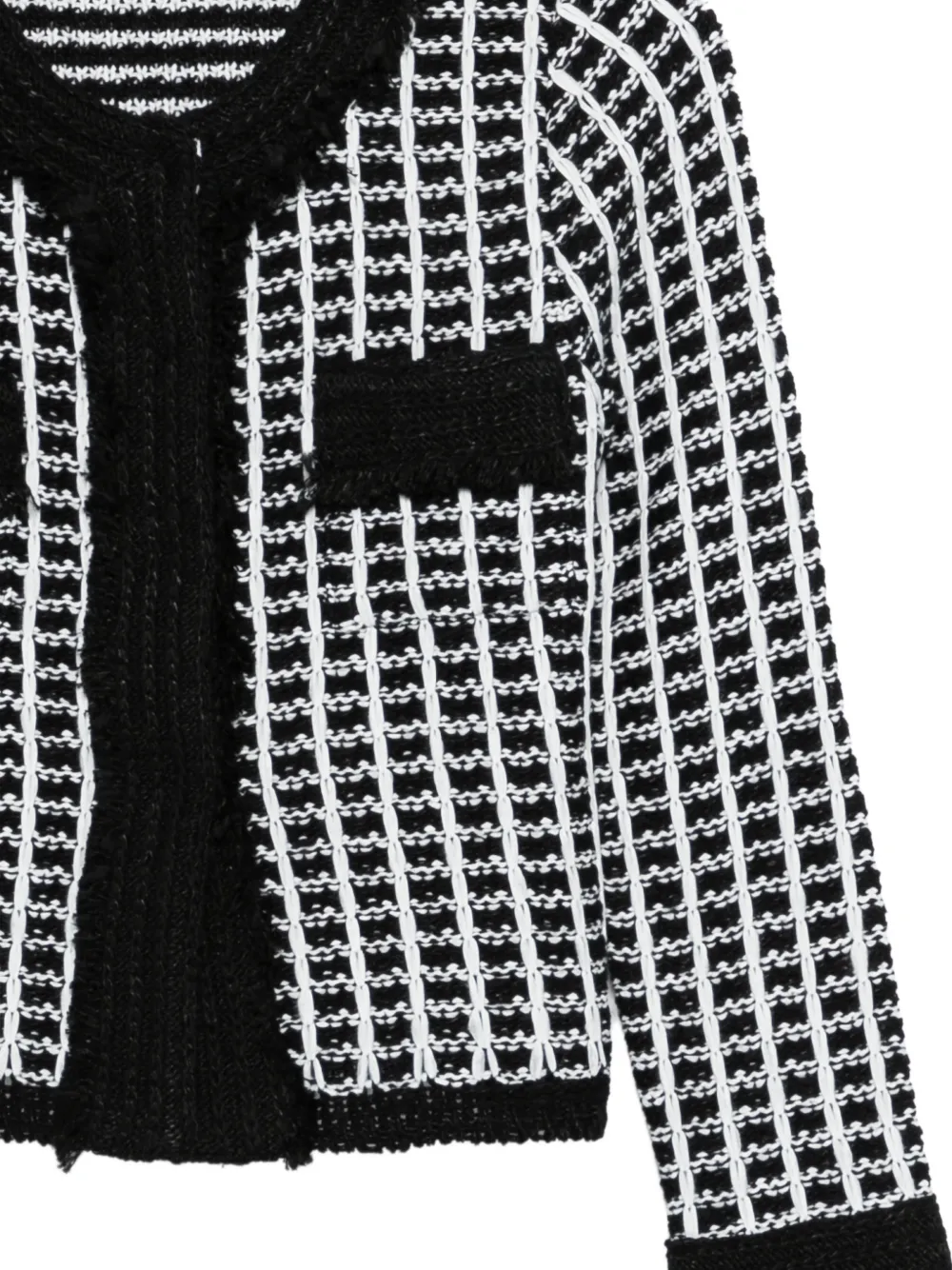  Charlott Frayed Jacket - Black 