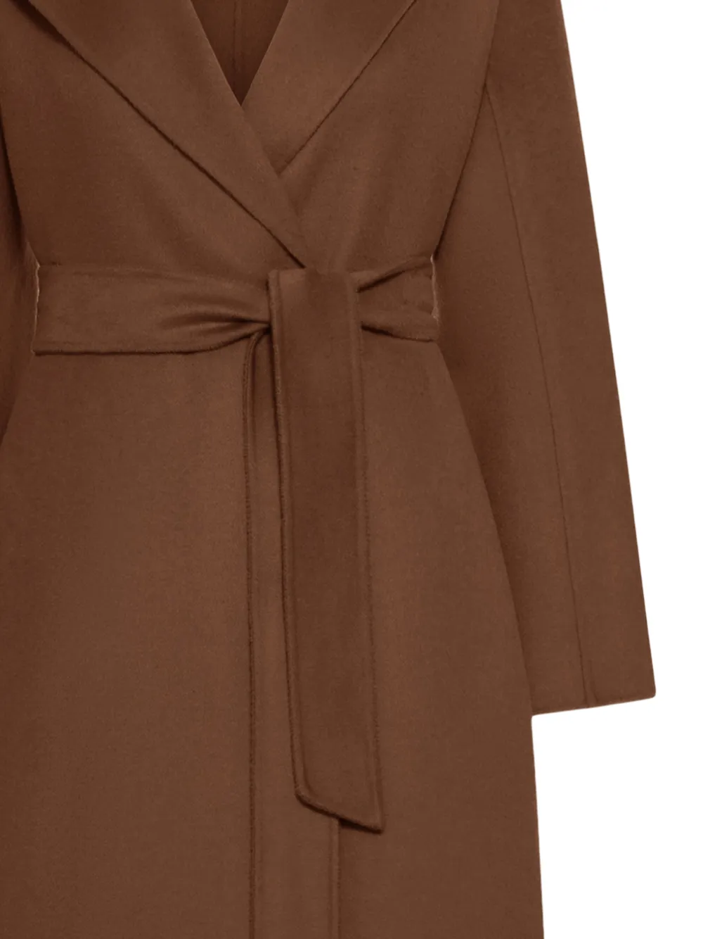 Max Mara belted wrap coat - Bruin