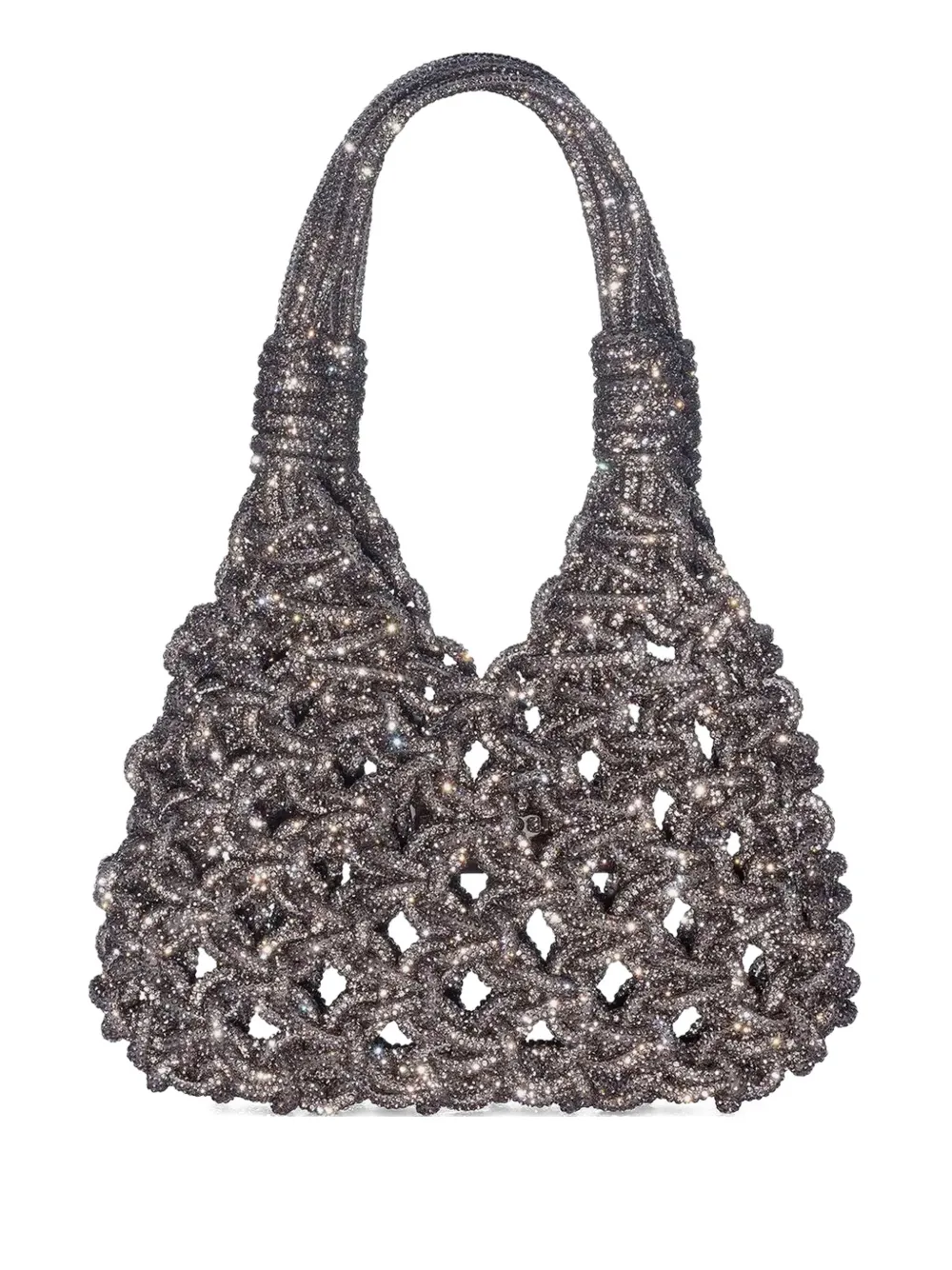 Hibourama mini Vannifique woven tote bag - Grigio