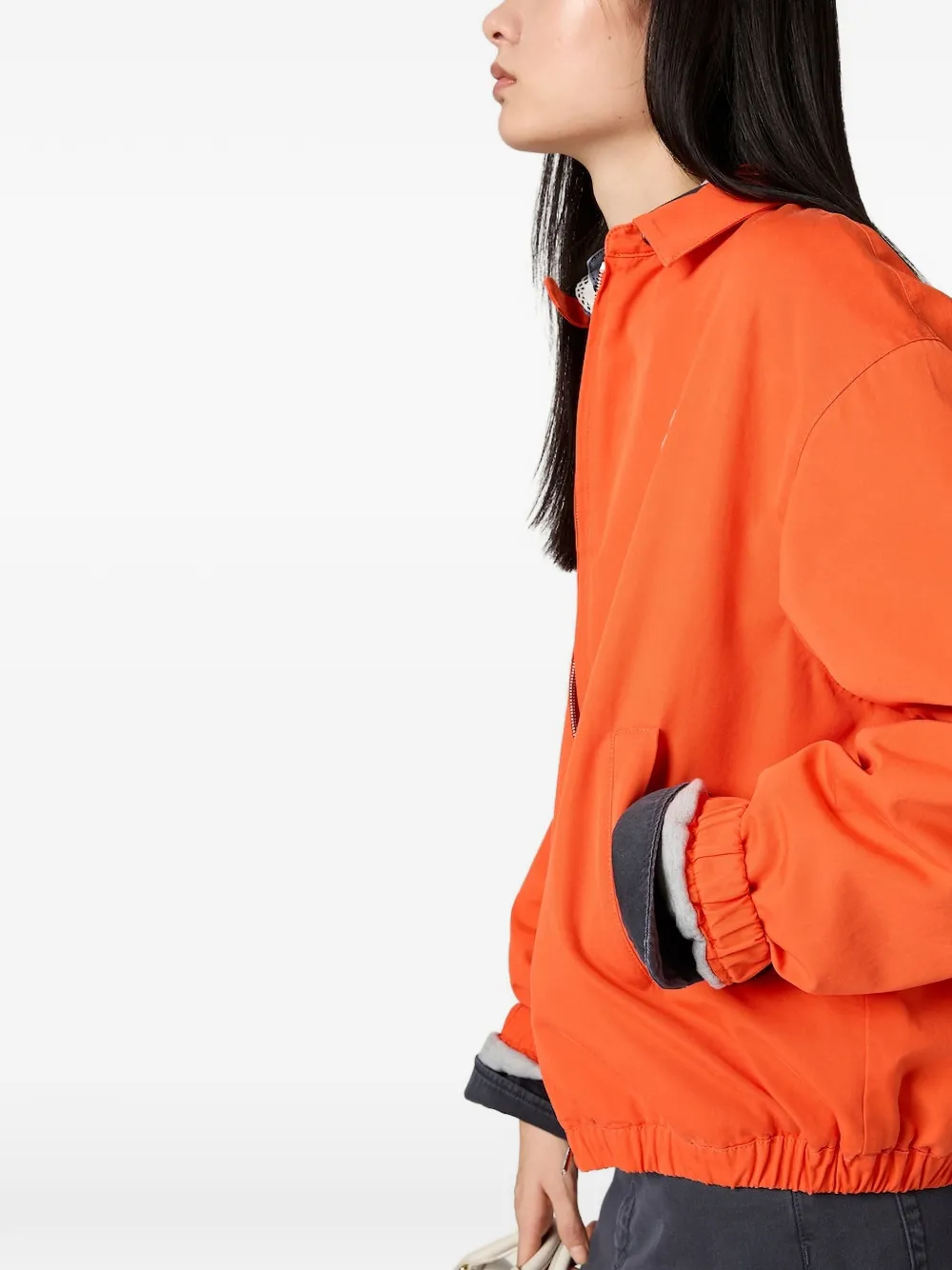 Miu Jack met logodetail en rits Oranje