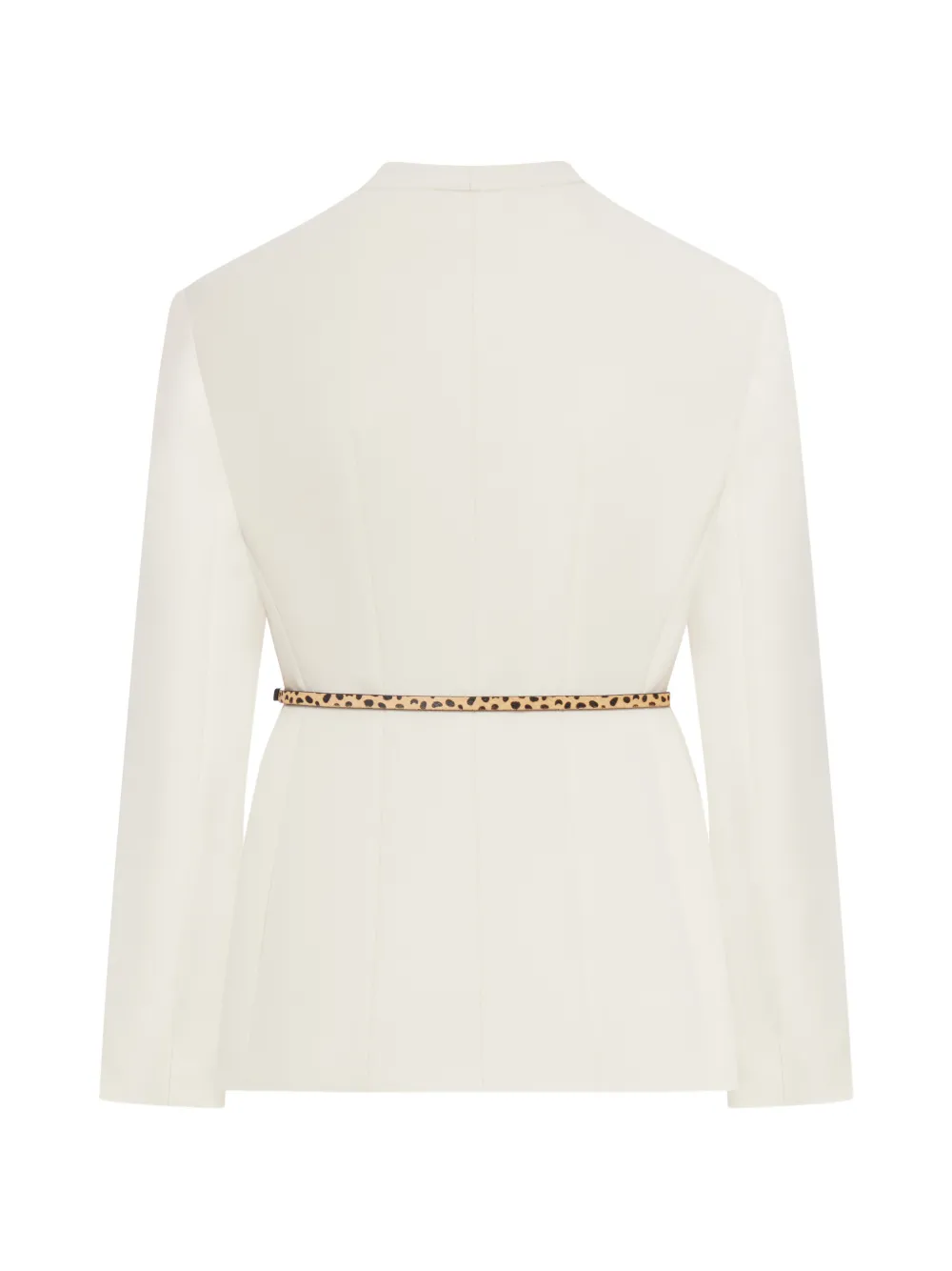 V-Neck Belted Jacket