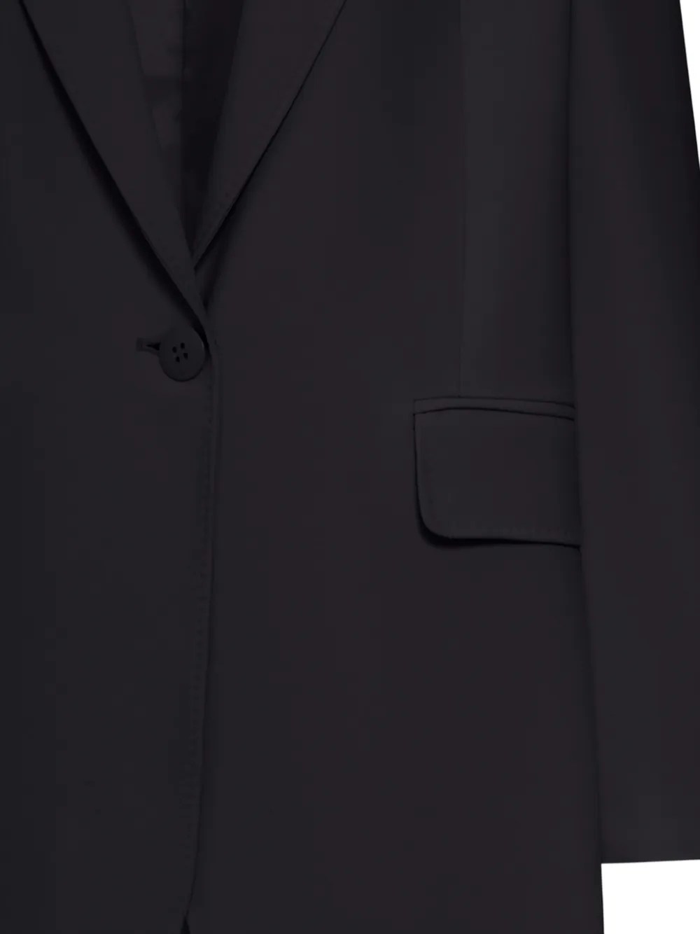 Max Mara Blazer met enkele rij knopen Zwart