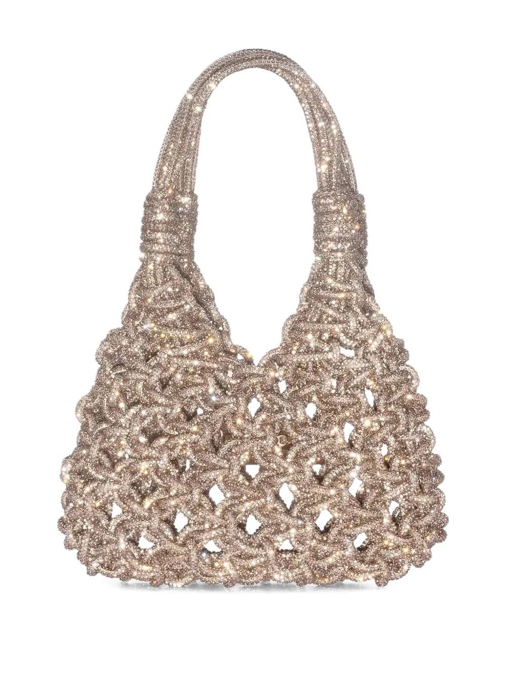 Hibourama mini Vannifique embellished tote bag - Beige
