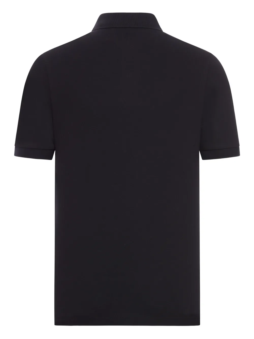 Stone Island compass logo patch polo shirt - Zwart