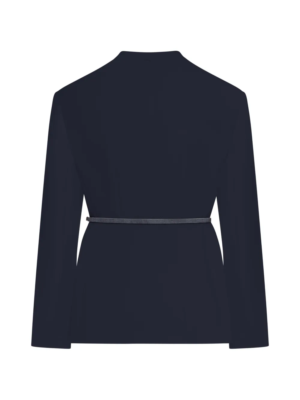  Max Mara V-neck Belted Jacket - Blue 