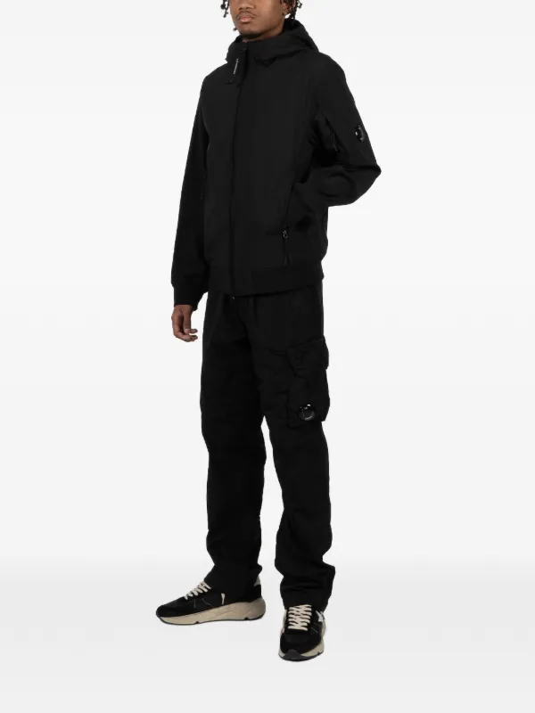 C.P. Company フーデッド ジップジャケット | ブラック | FARFETCH JP