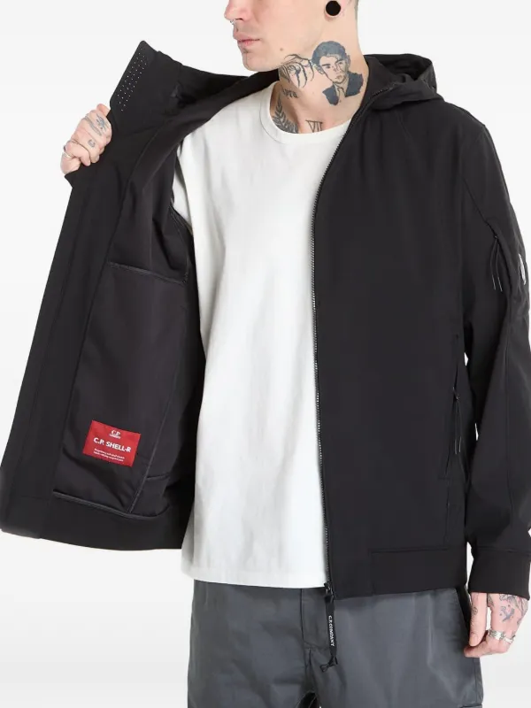 C.P. Company フーデッド ジップジャケット | ブラック | FARFETCH JP