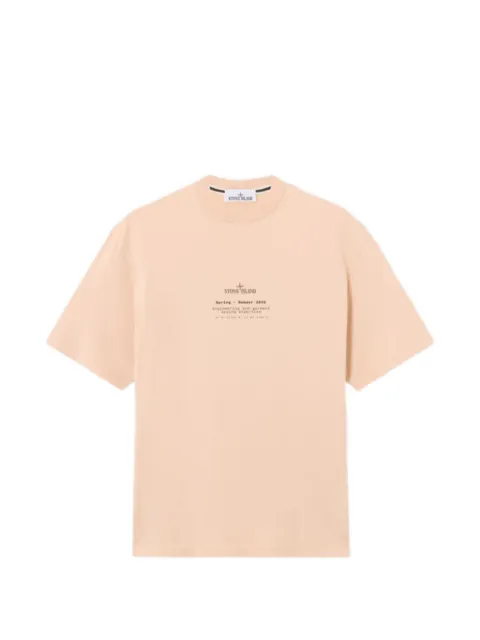 Stone Island playera con logo estampado