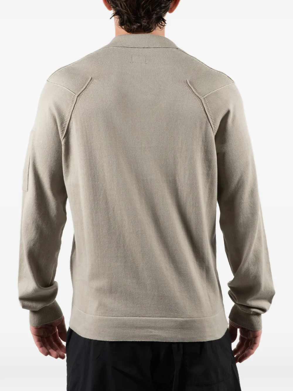 C.P. Company Trui met logopatch Beige