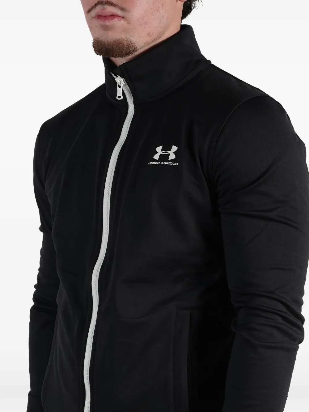Under Armour Sportjack met rits Zwart