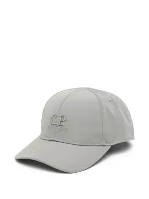 C.P. Company Gabardine Logo Cap | Grey | FARFETCH ZA