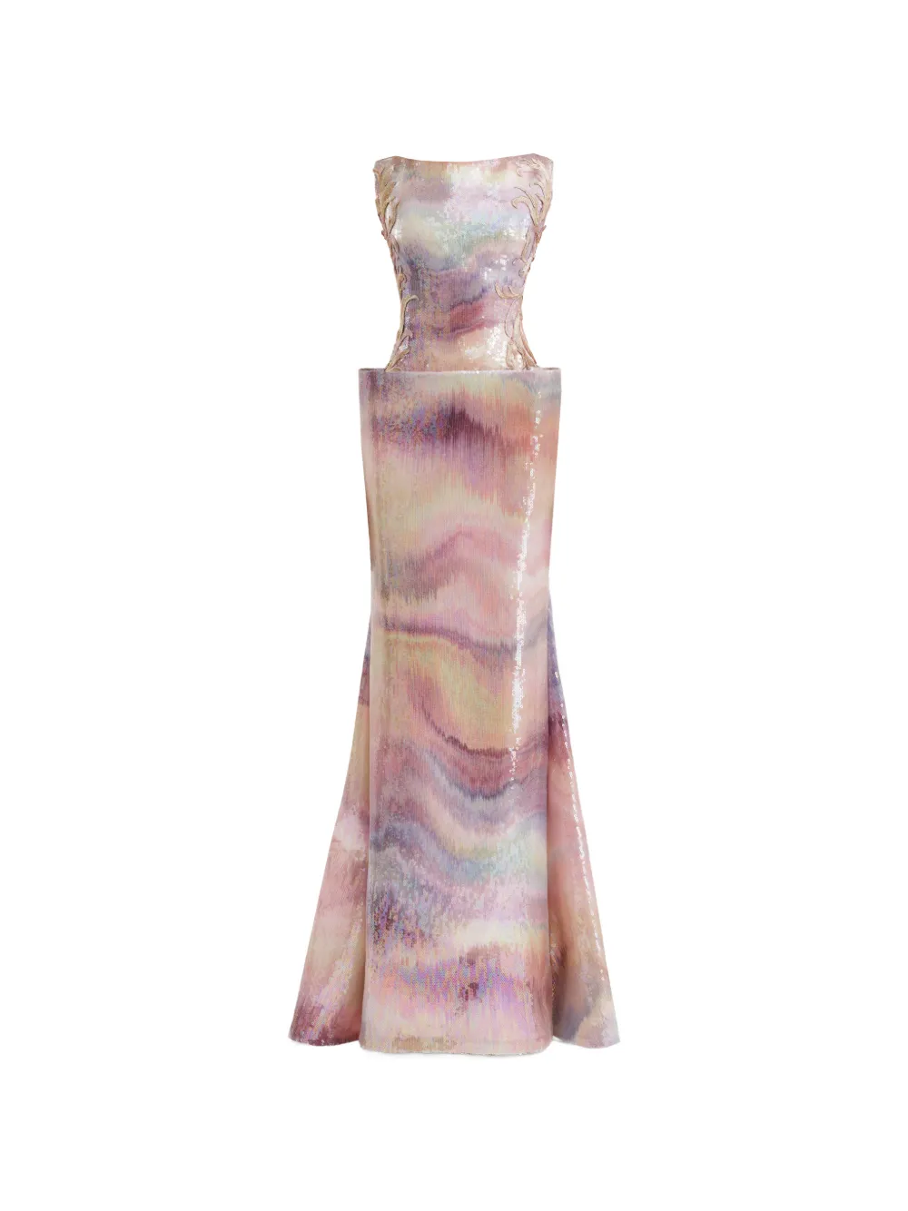 Gemy Maalouf patterned maxi dress - Rosa