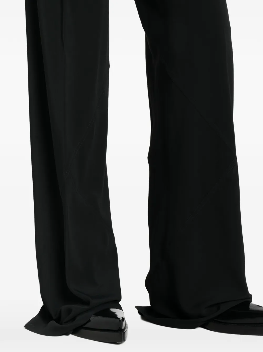 Rick Owens Geribbelde broek met zak Zwart