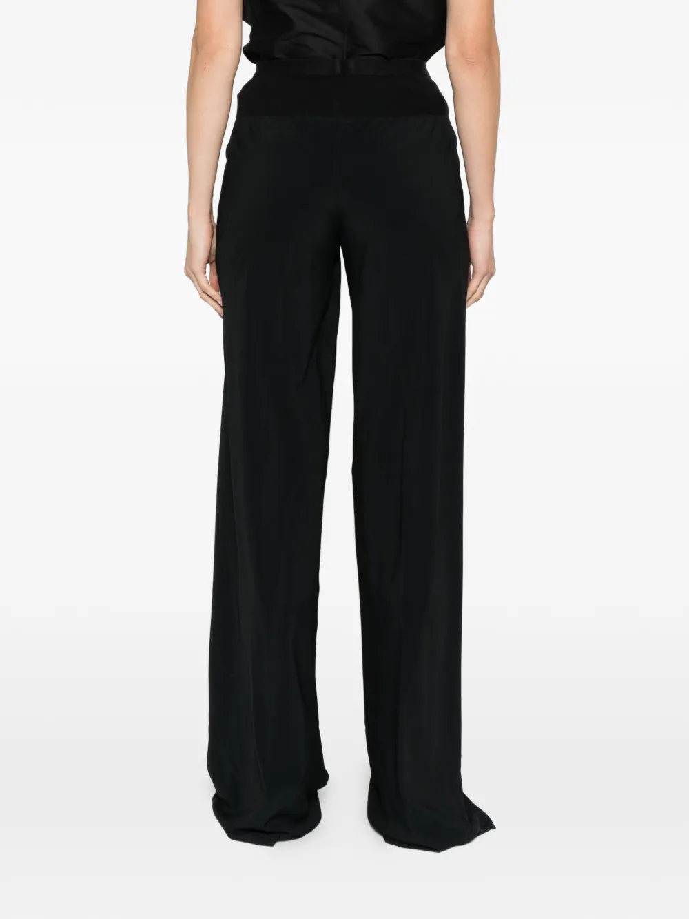 Rick Owens Geribbelde broek met zak Zwart