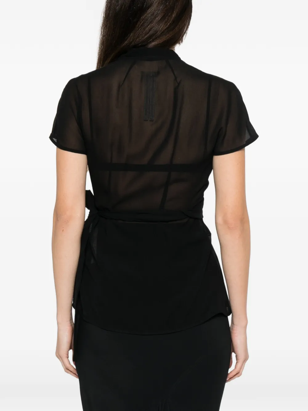 Rick Owens Blouse met V-hals Zwart