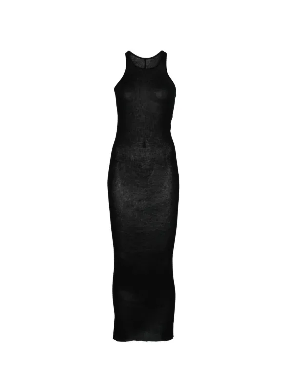 Rick Owens Racerback Midi Dress - Black