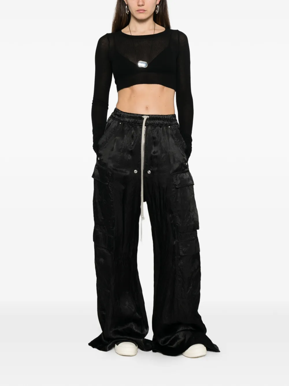 Rick Owens T-shirt met lange mouwen Zwart