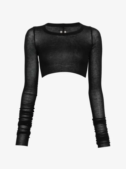 Rick Owens long-sleeve crop top