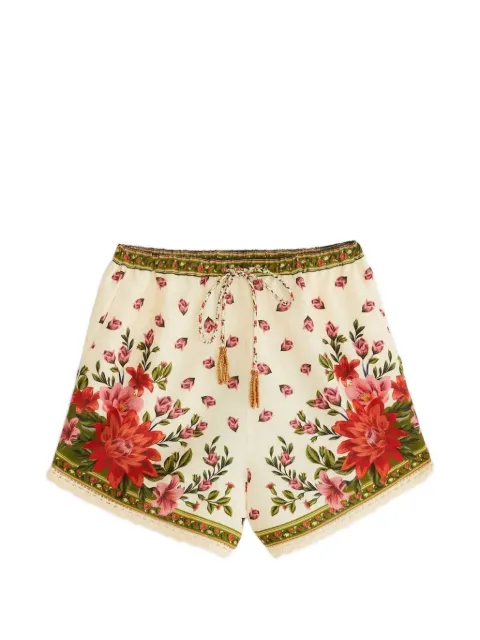 FARM Rio shorts con cordones en la pretina y estampado floral