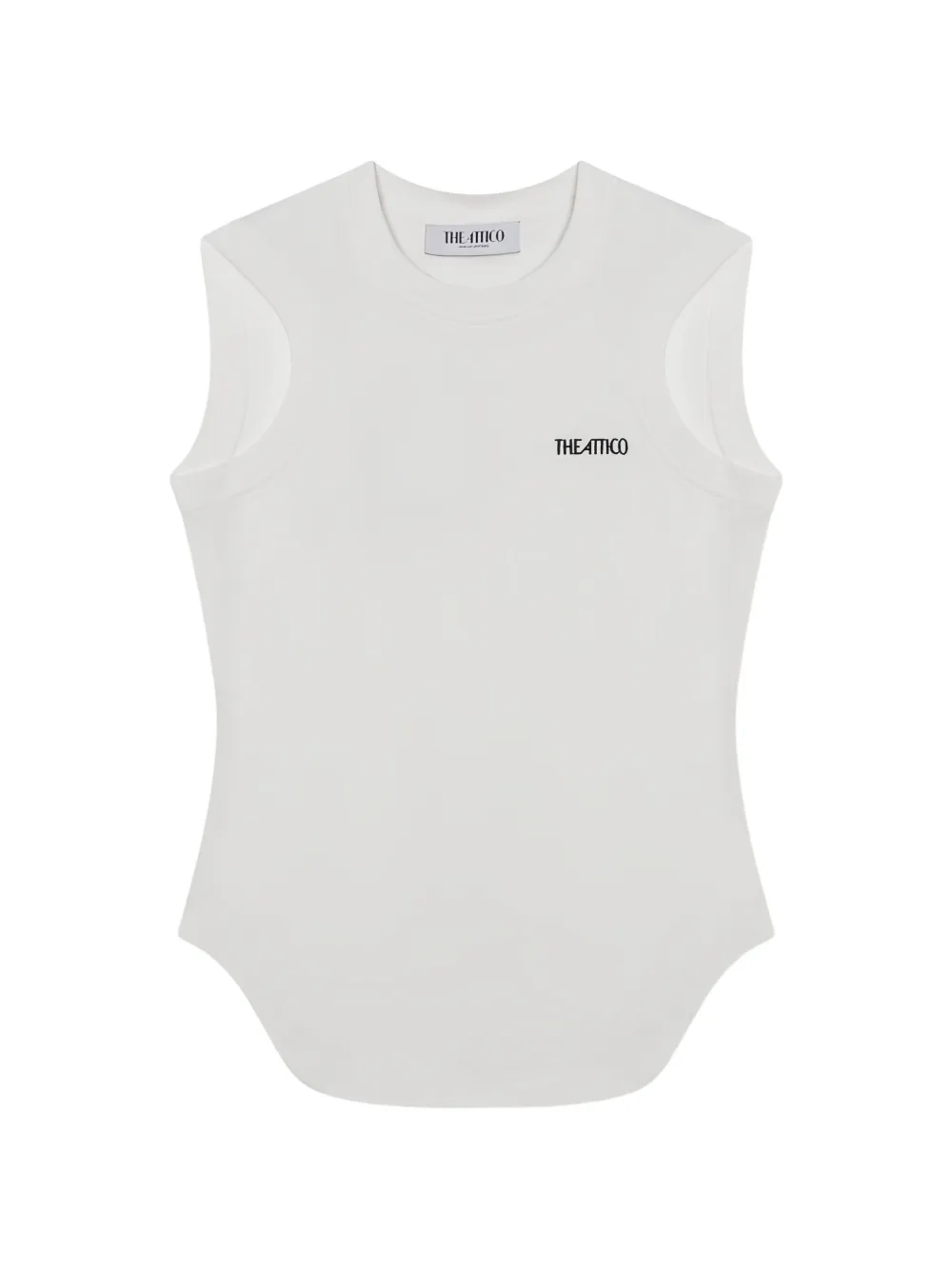 The Attico logo-detail tank top - Bianco