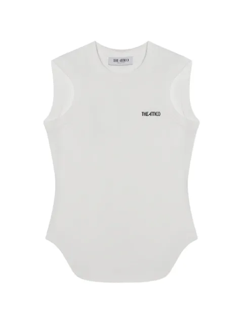 The Attico Reese logo-detail tank top