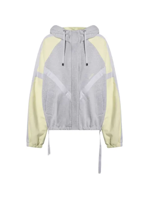 The Attico hooded colourblock bomber jacket