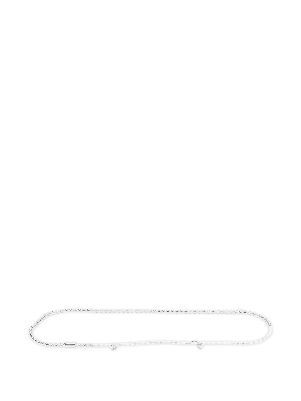 Alexander McQueen pearl-embellishment belt - Argento