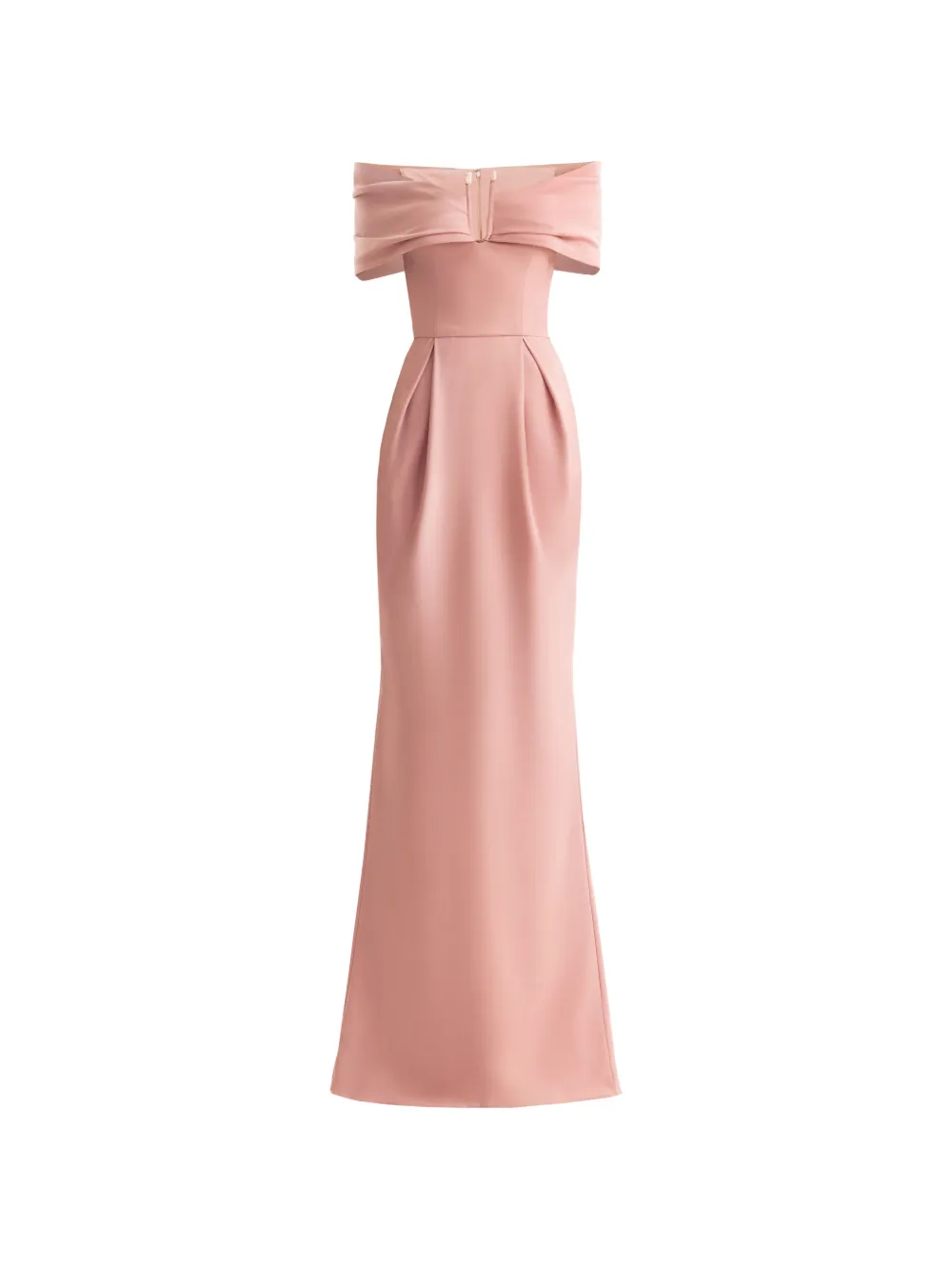Gemy Maalouf beaded buckle off-shoulder maxi dress - Rosa