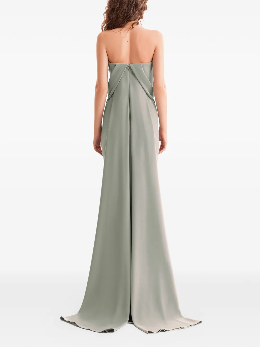 Gemy Maalouf Strapless maxi-jurk Grijs