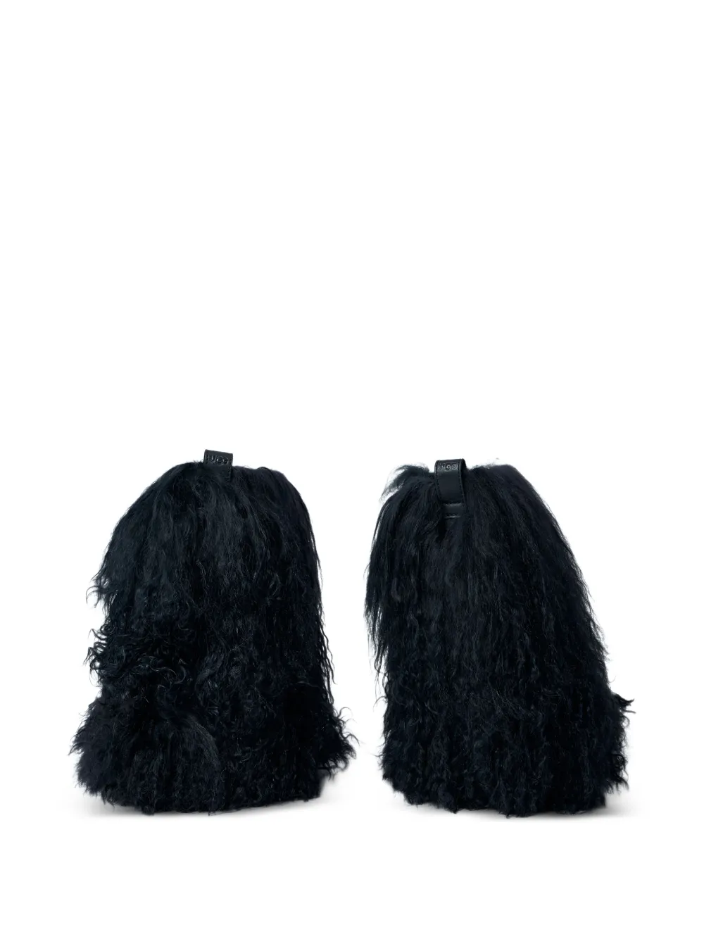 UGG Shaggy korte laarzen Zwart