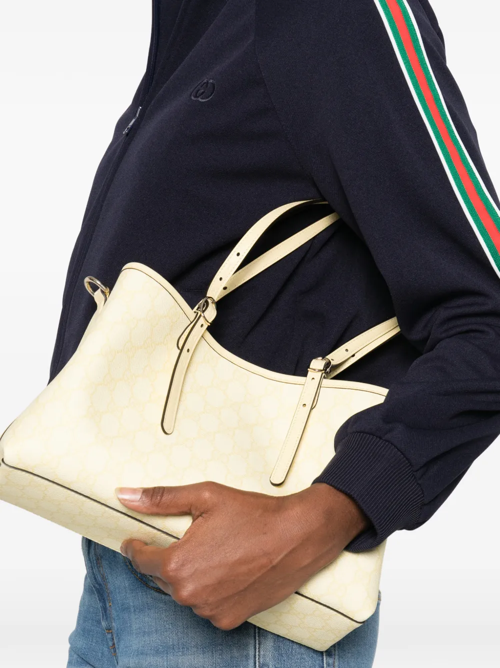 Gucci Shopper met monogram-print Geel