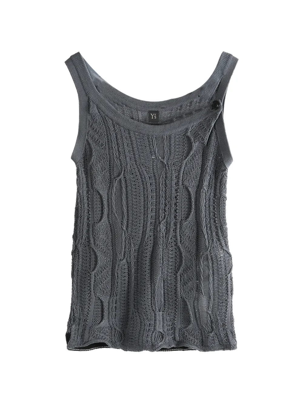 Y's cable-knit top - Blu