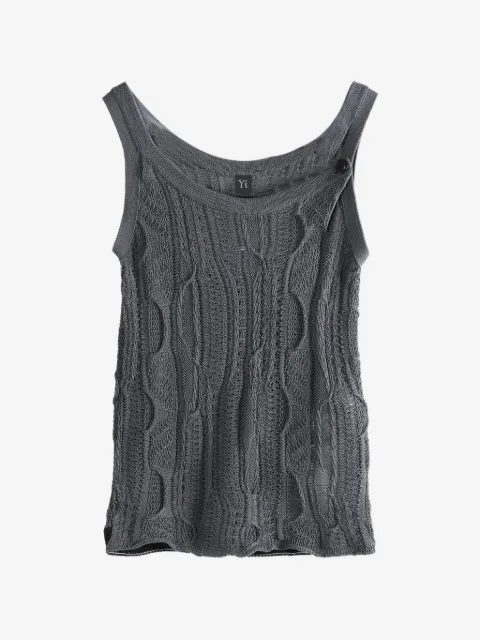 Y's cable-knit top