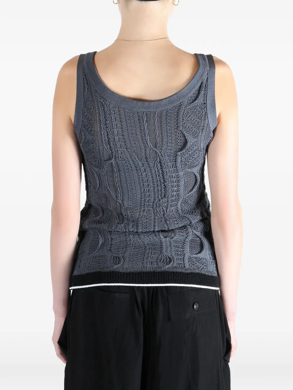 cable-knit top